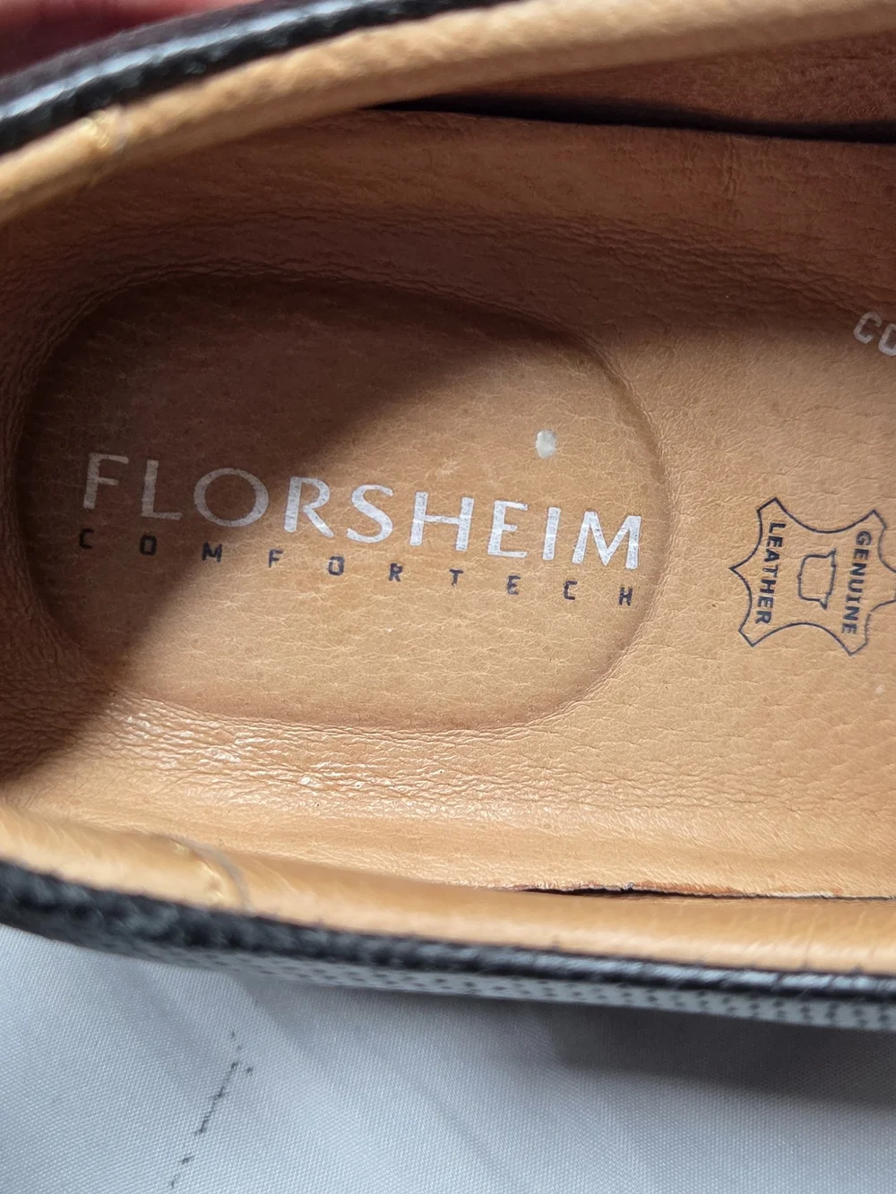 Florsheim Black Leather Wingtip Derby Dress Shoes